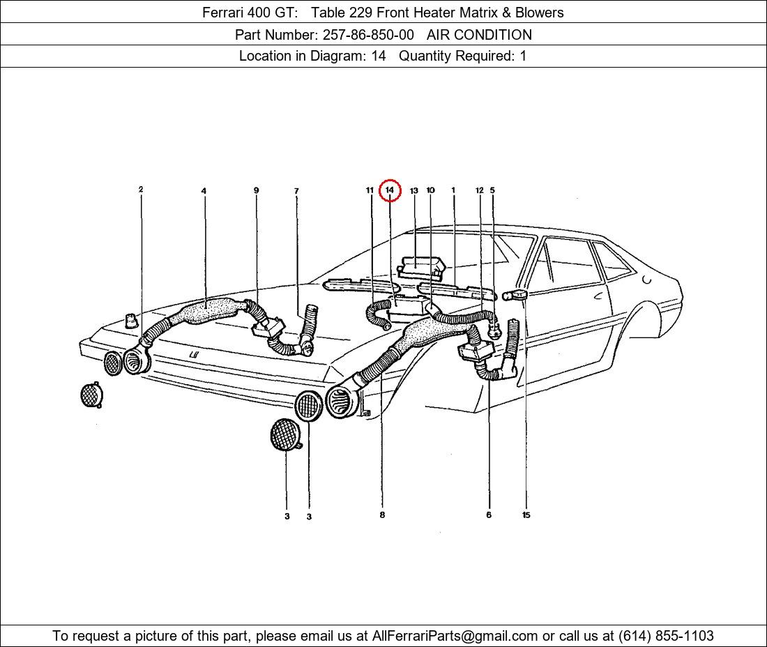 Ferrari Part 257-86-850-00