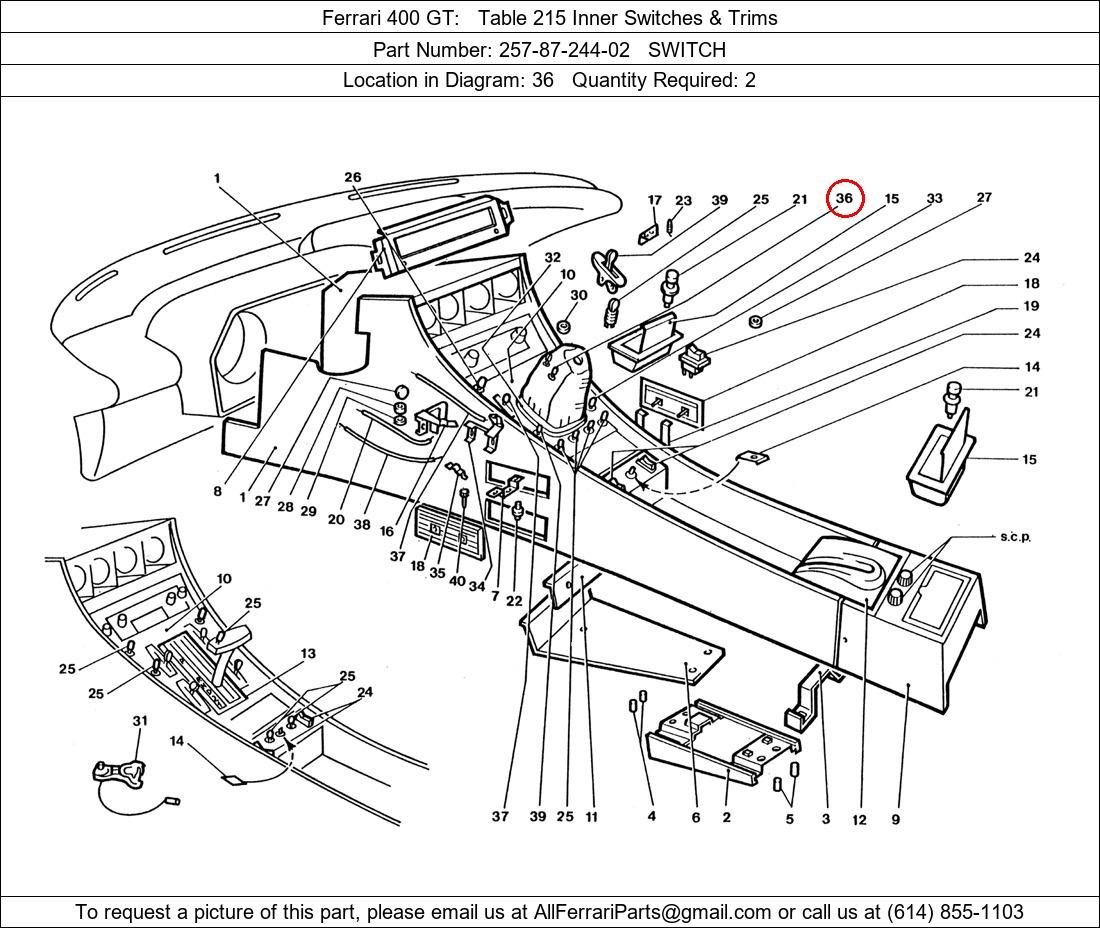 Ferrari Part 257-87-244-02