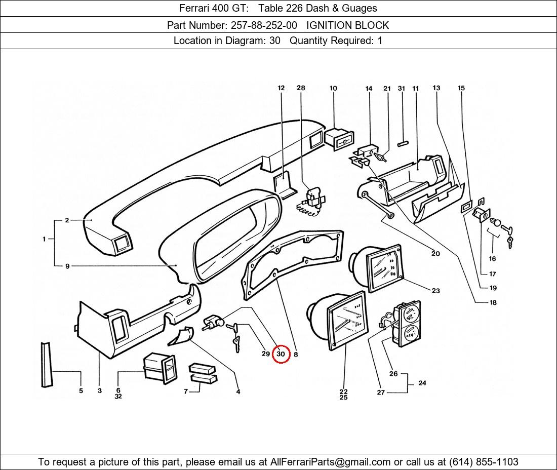 Ferrari Part 257-88-252-00