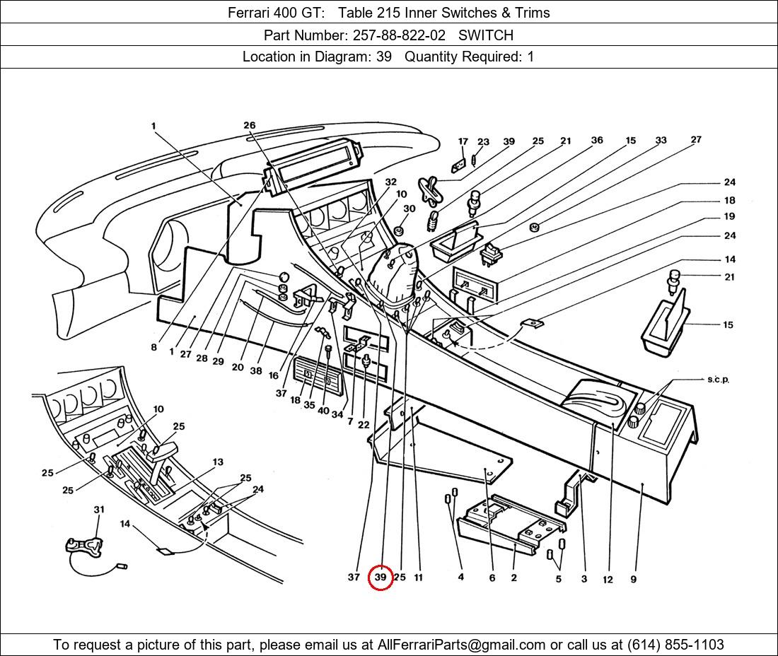 Ferrari Part 257-88-822-02