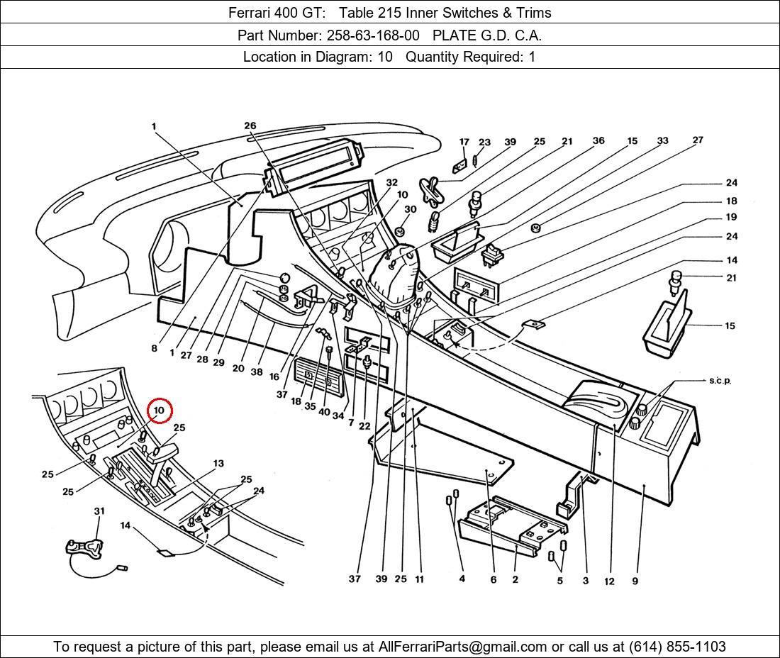 Ferrari Part 258-63-168-00