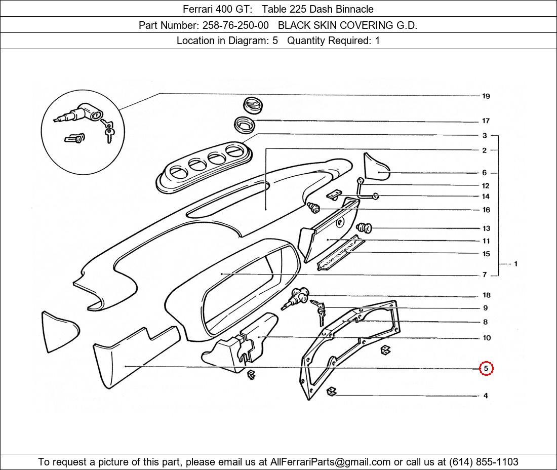 Ferrari Part 258-76-250-00