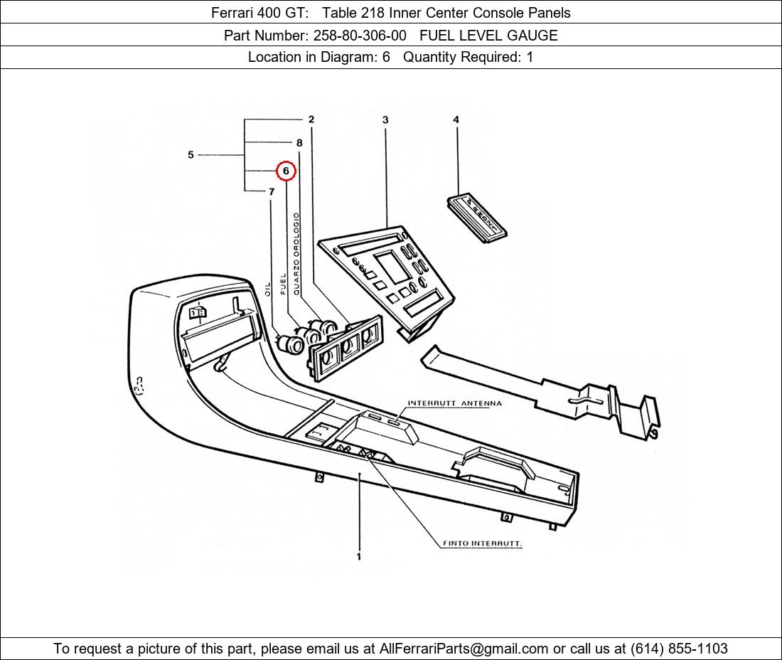 Ferrari Part 258-80-306-00