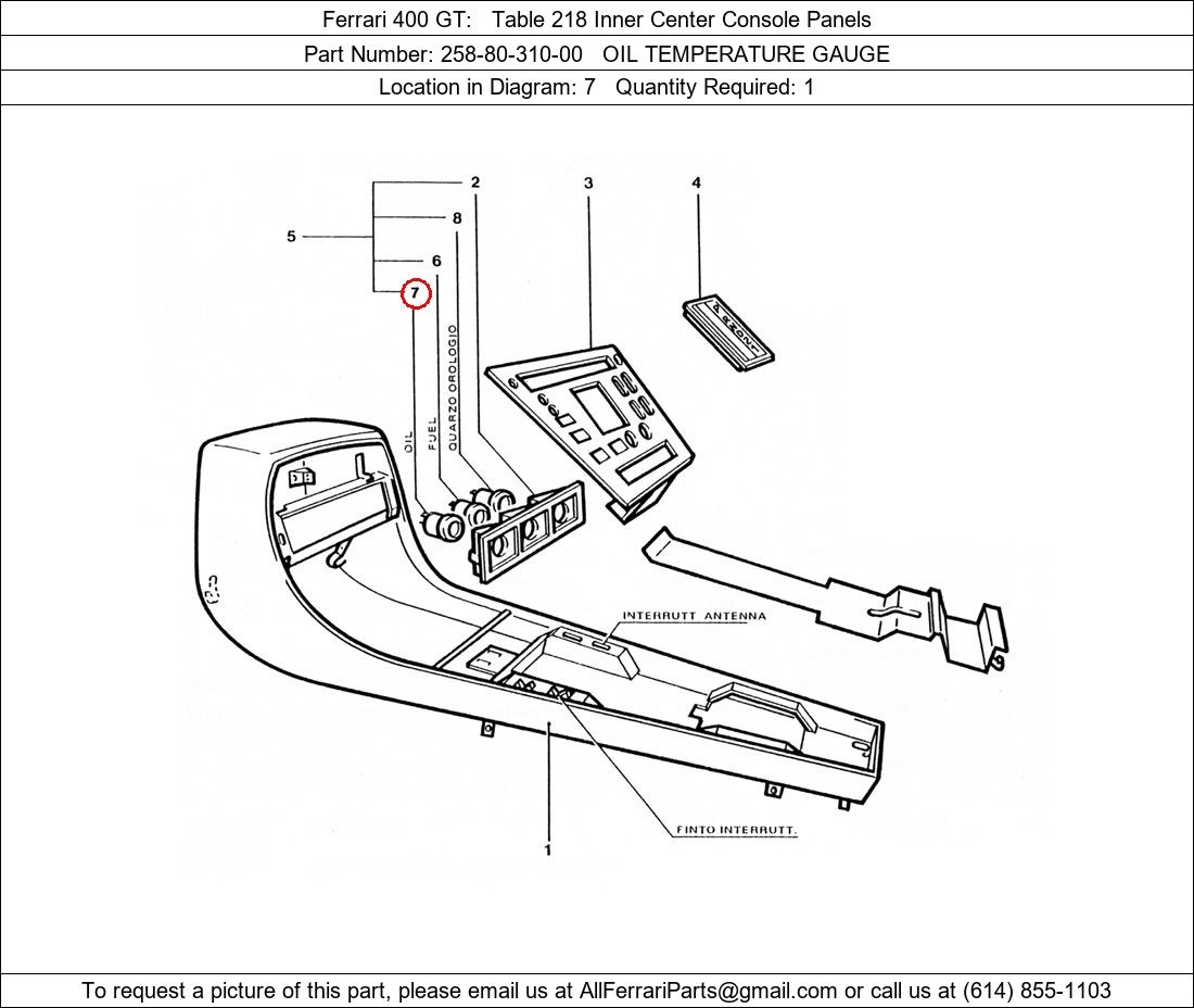 Ferrari Part 258-80-310-00