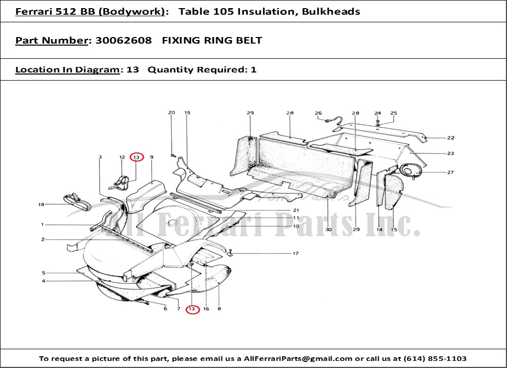 Ferrari Part 30062608