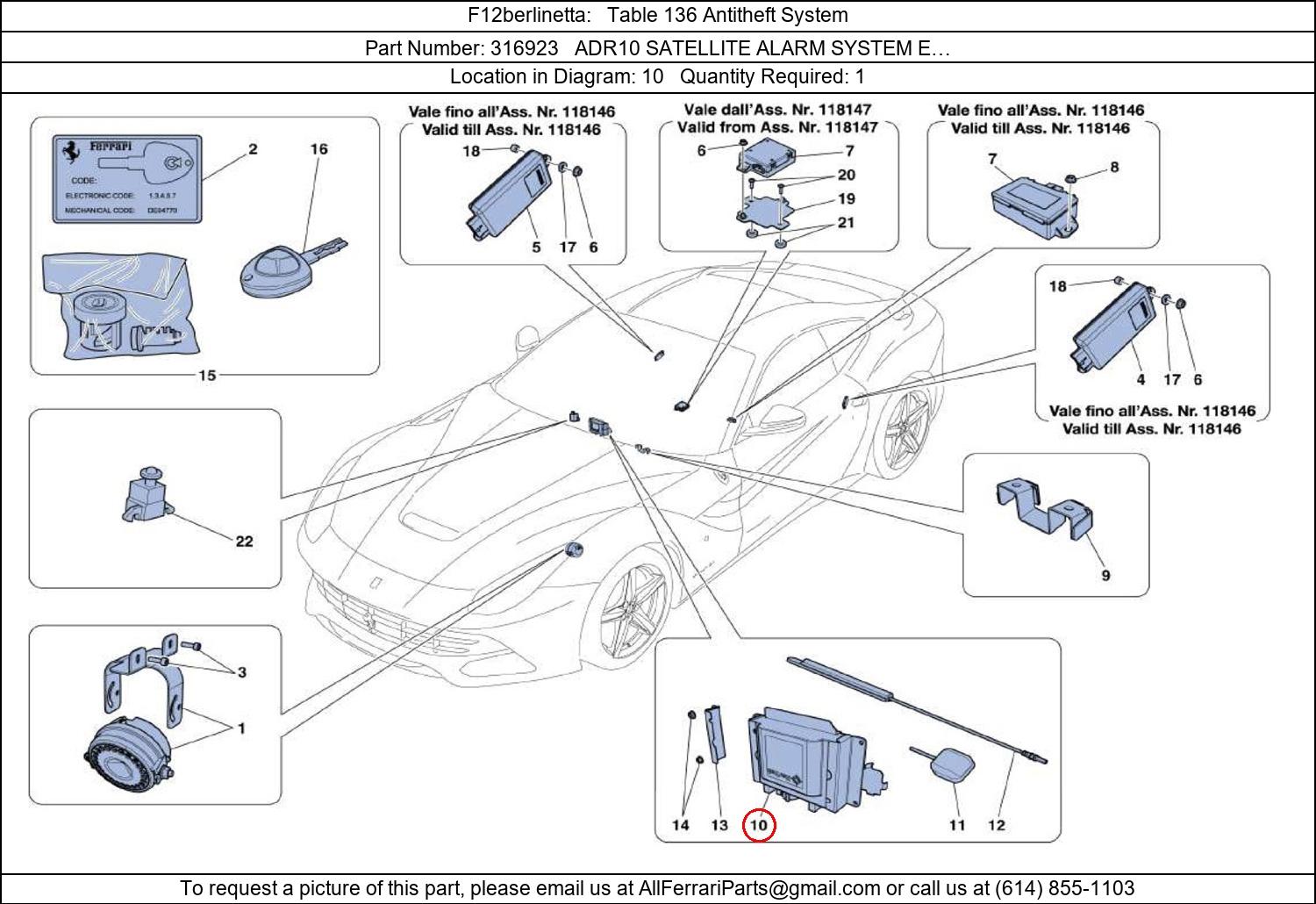 Ferrari Part 316923