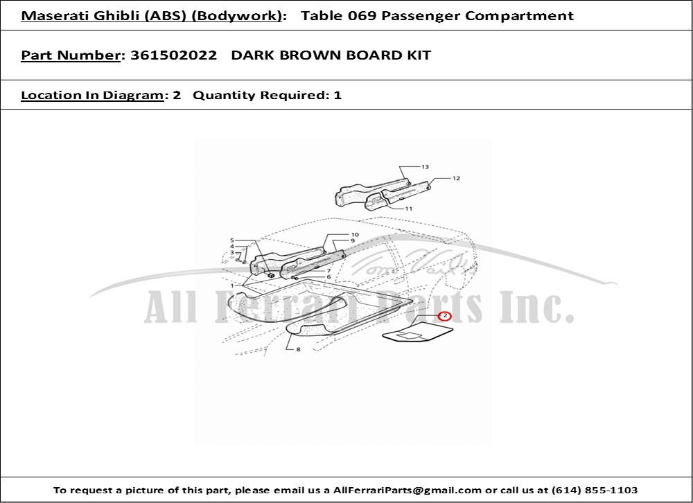 Ferrari Part 361502022