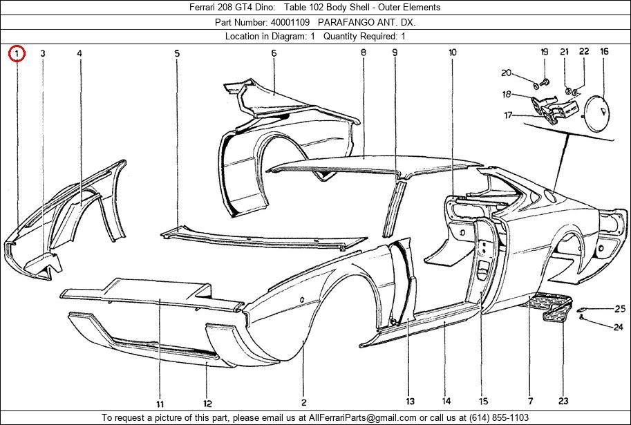 Ferrari Part 40001109