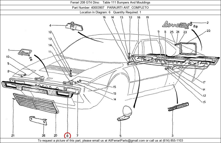 Ferrari Part 40003907