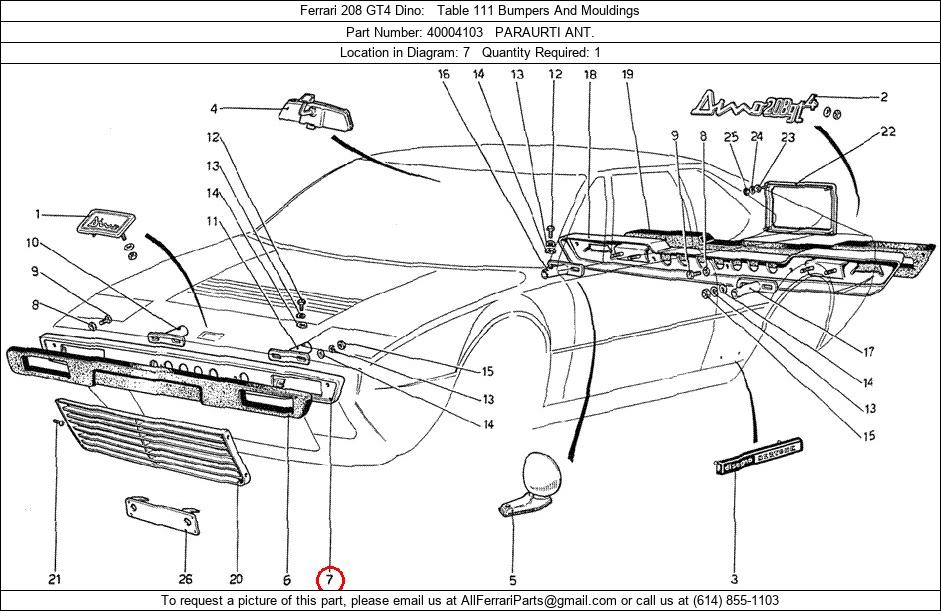 Ferrari Part 40004103