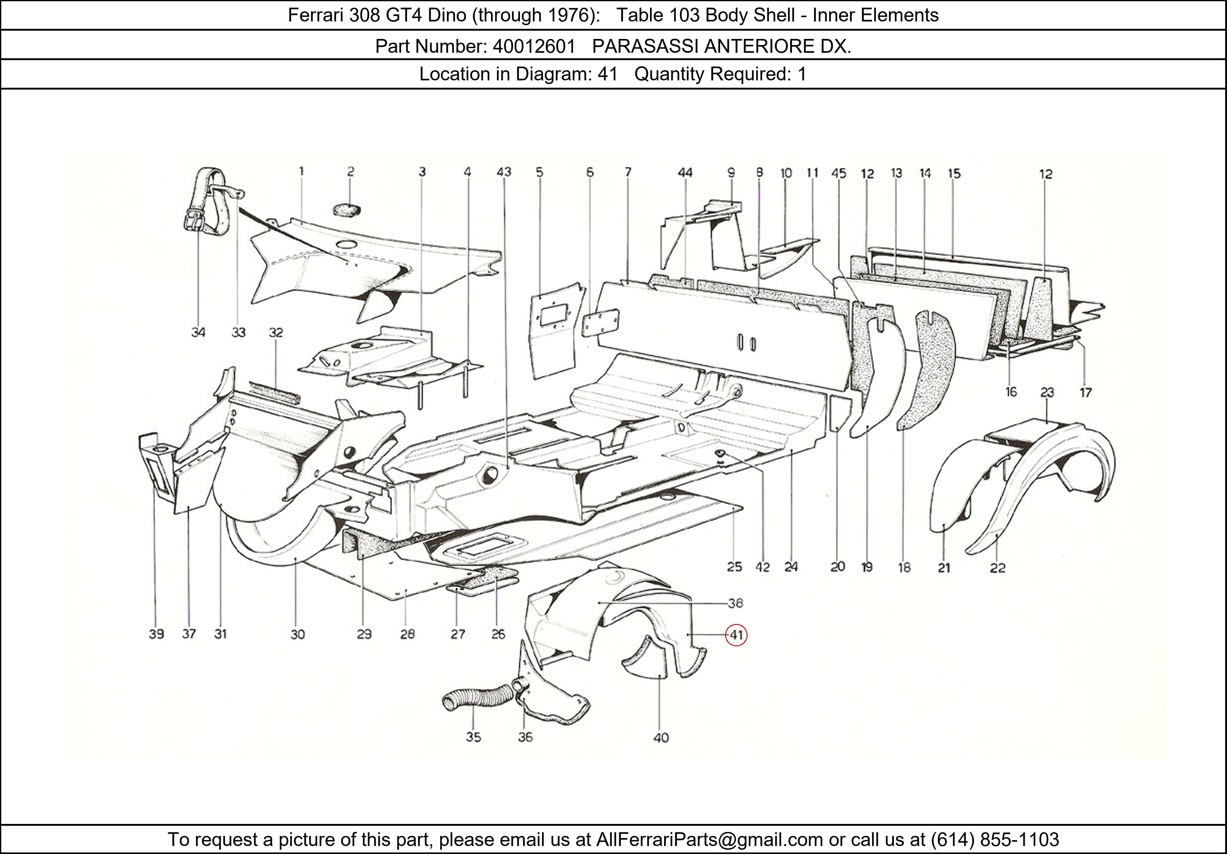 Ferrari Part 40012601