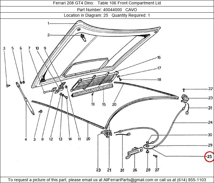 Ferrari Part 40044000