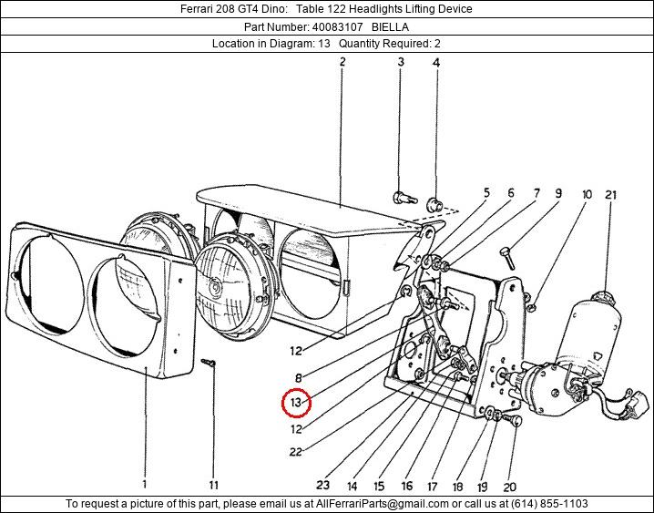 Ferrari Part 40083107