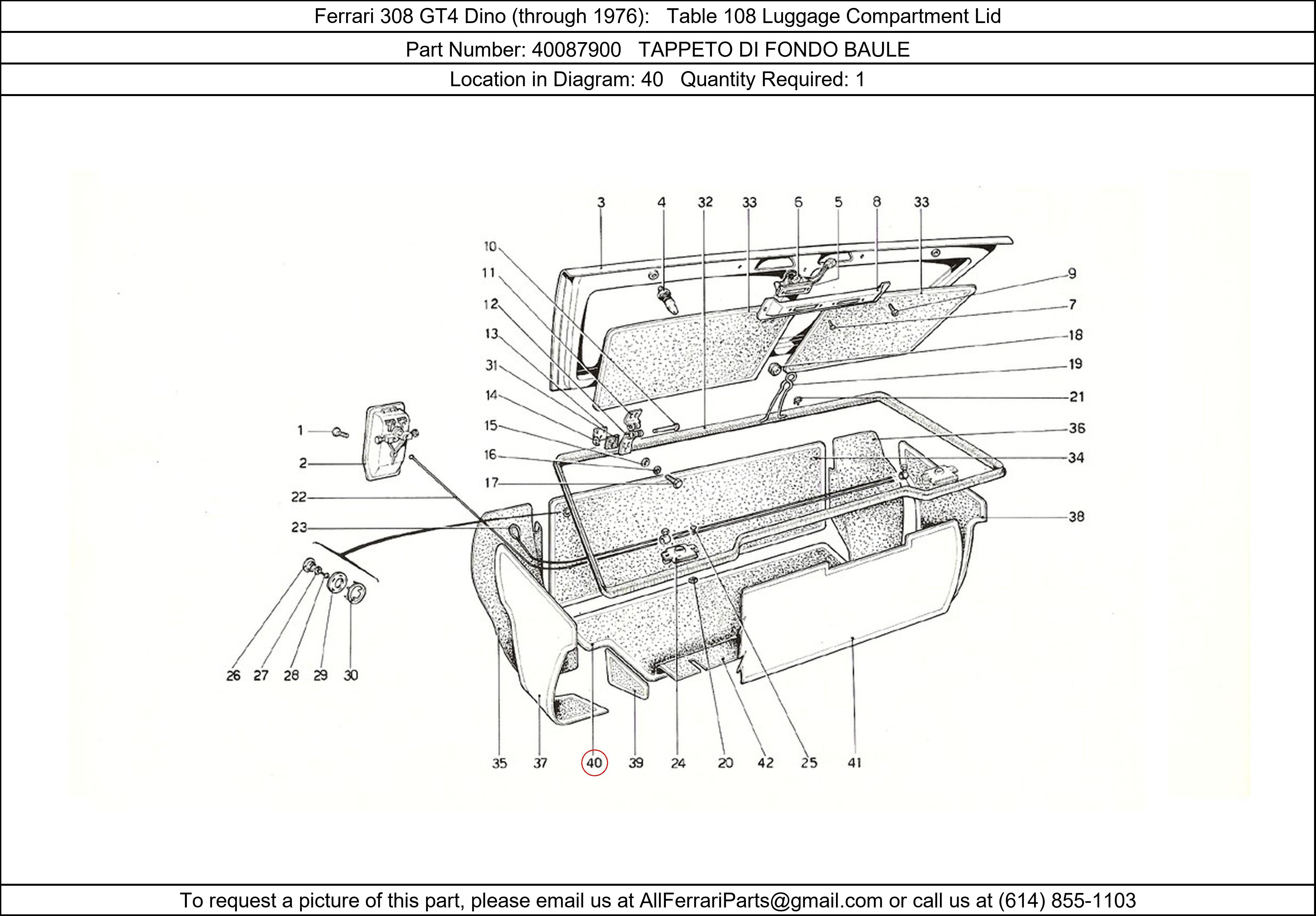 Ferrari Part 40087900