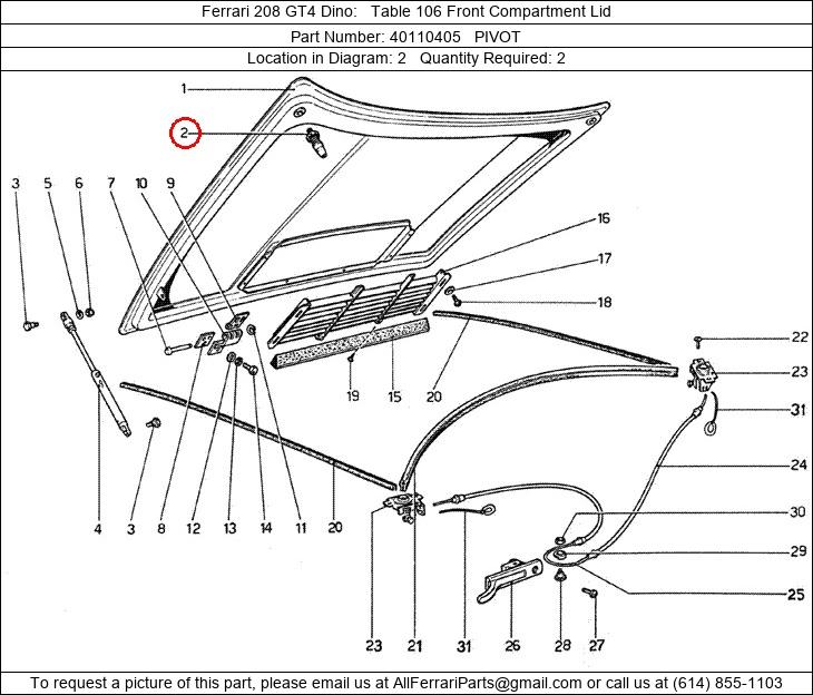 Ferrari Part 40110405