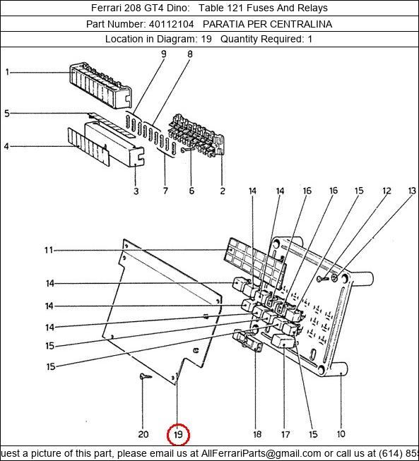 Ferrari Part 40112104