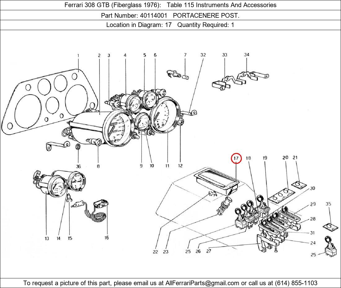 Ferrari Part 40114001