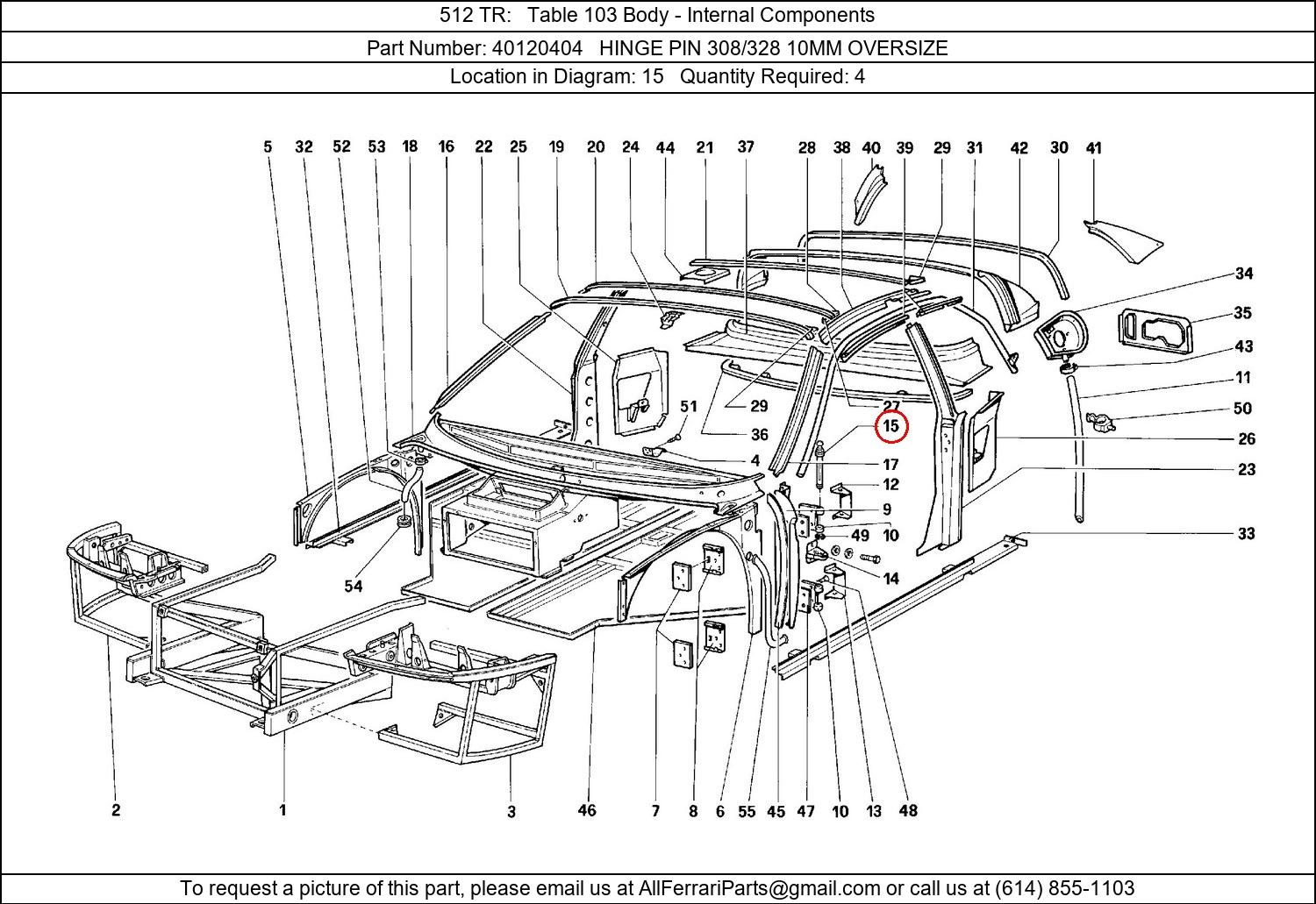 Ferrari Part 40120404