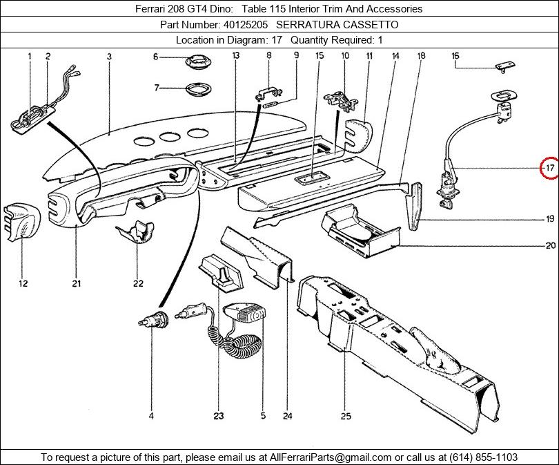 Ferrari Part 40125205