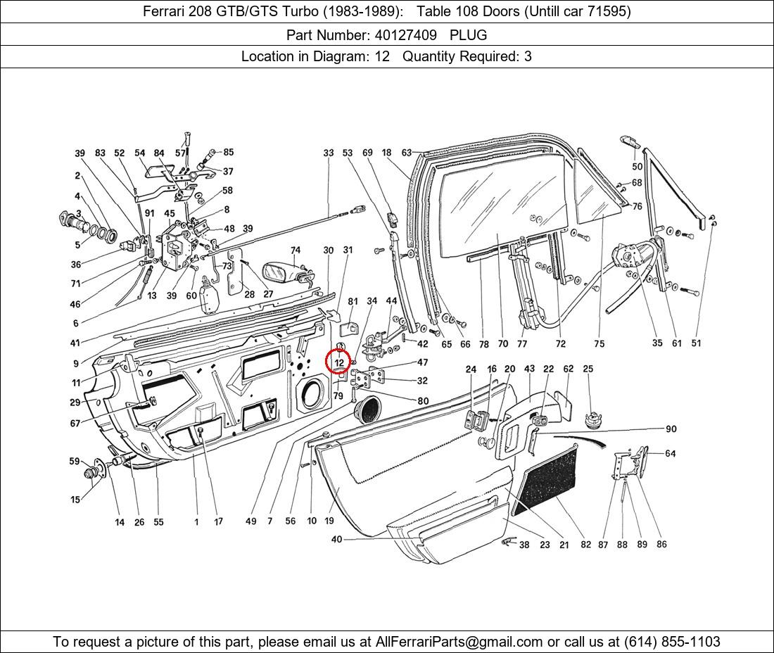 Ferrari Part 40127409