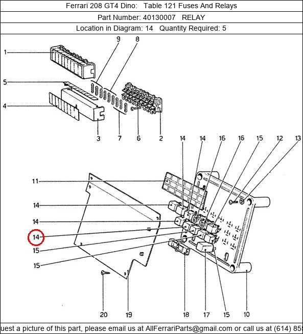 Ferrari Part 40130007