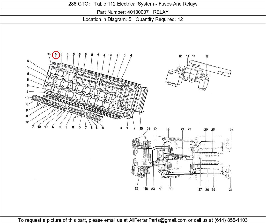 Ferrari Part 40130007