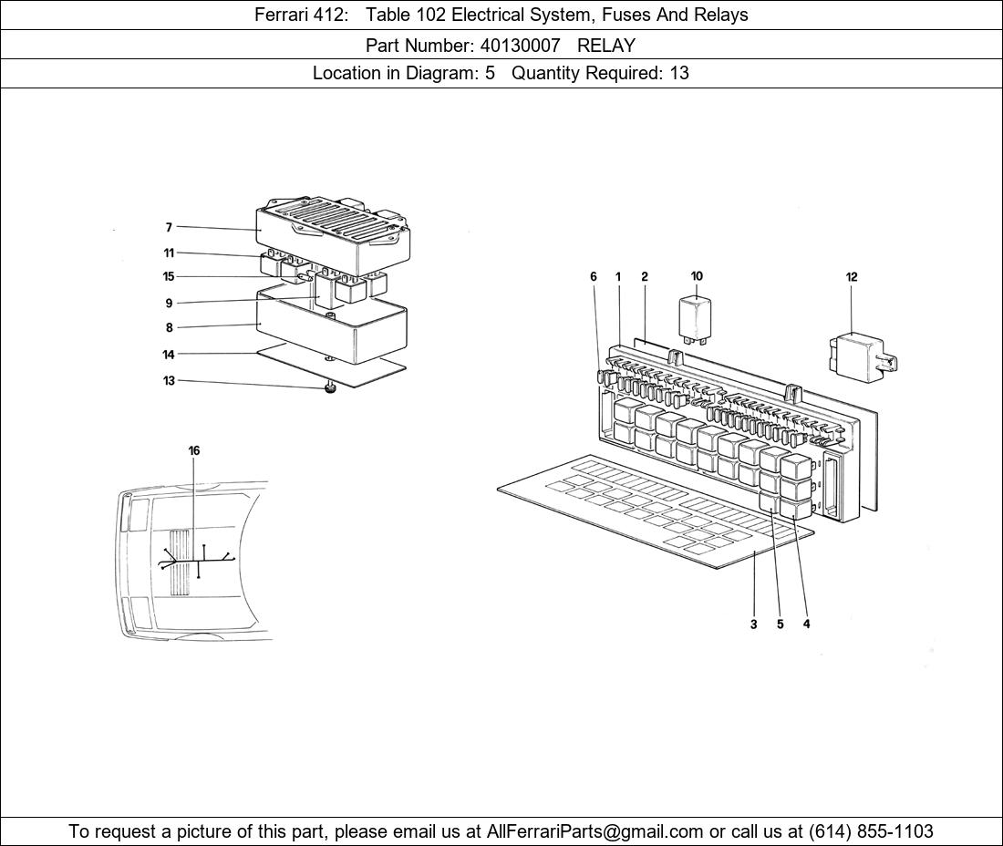 Ferrari Part 40130007