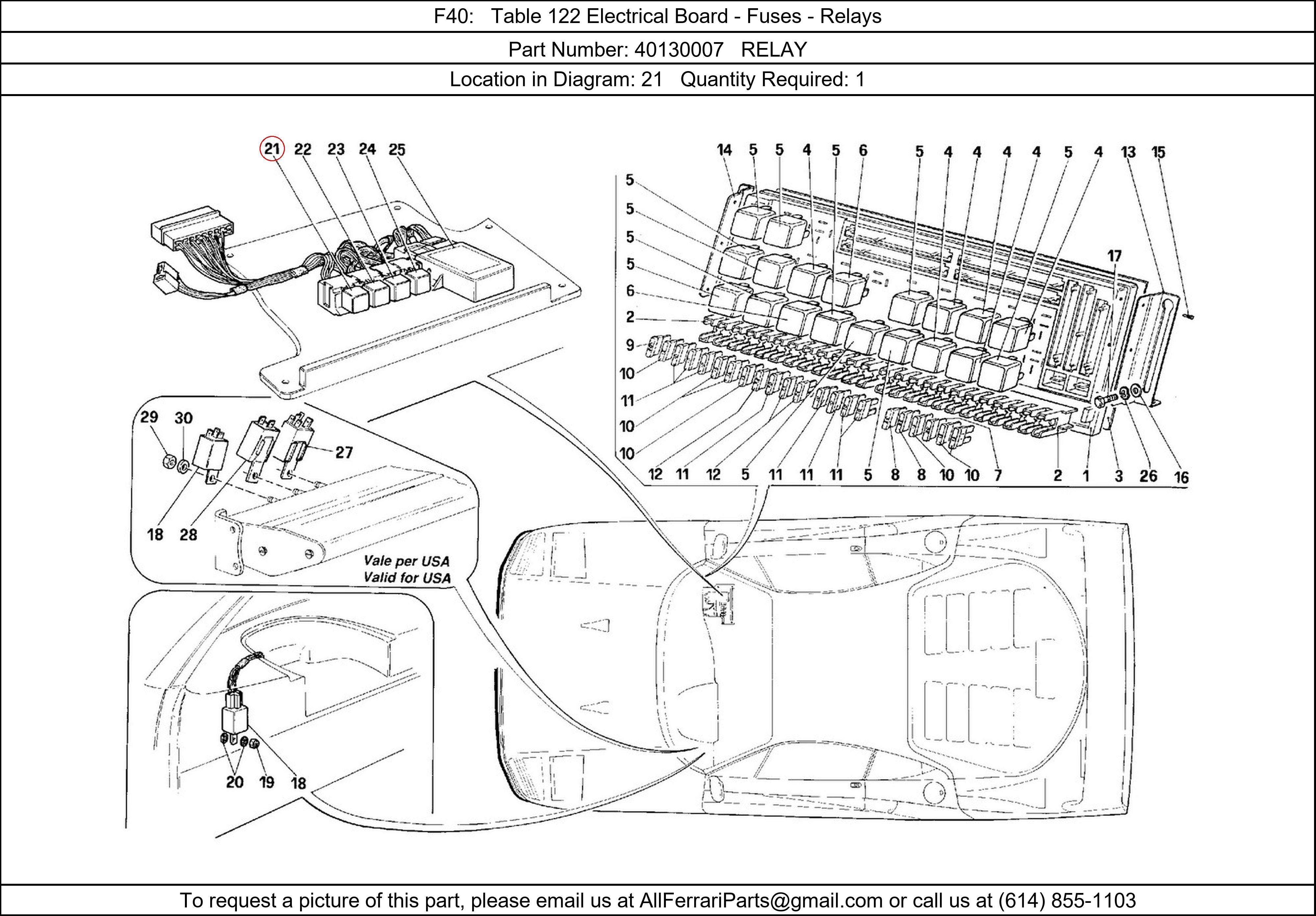 Ferrari Part 40130007