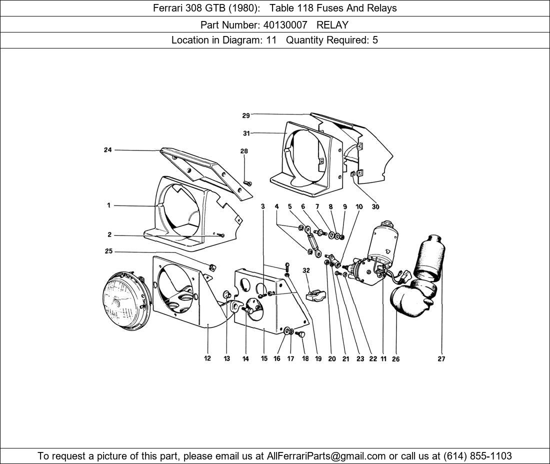 Ferrari Part 40130007