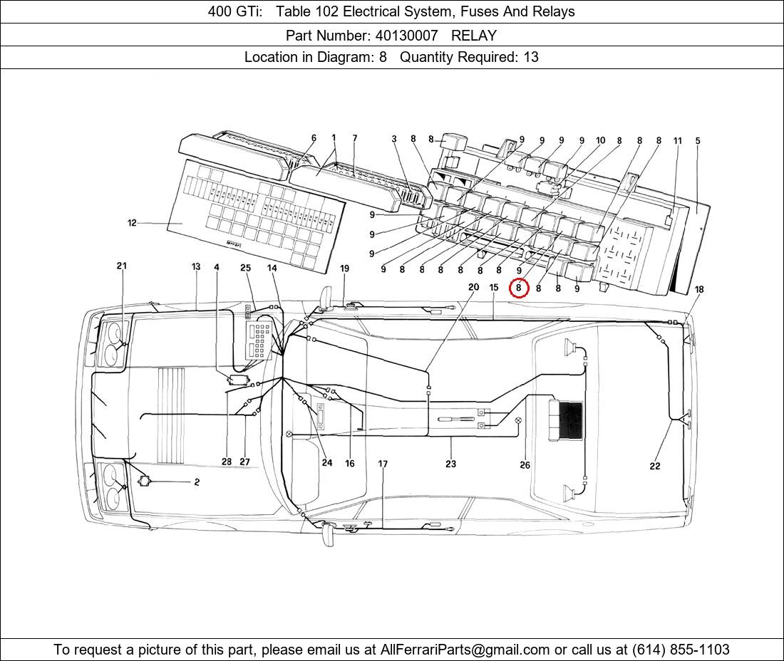 Ferrari Part 40130007