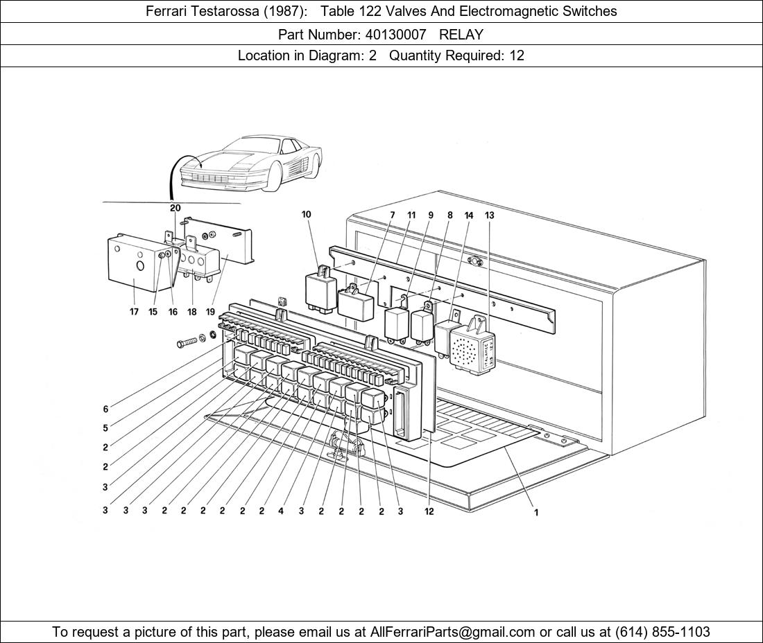 Ferrari Part 40130007