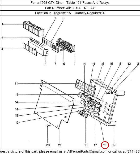 Ferrari Part 40130106