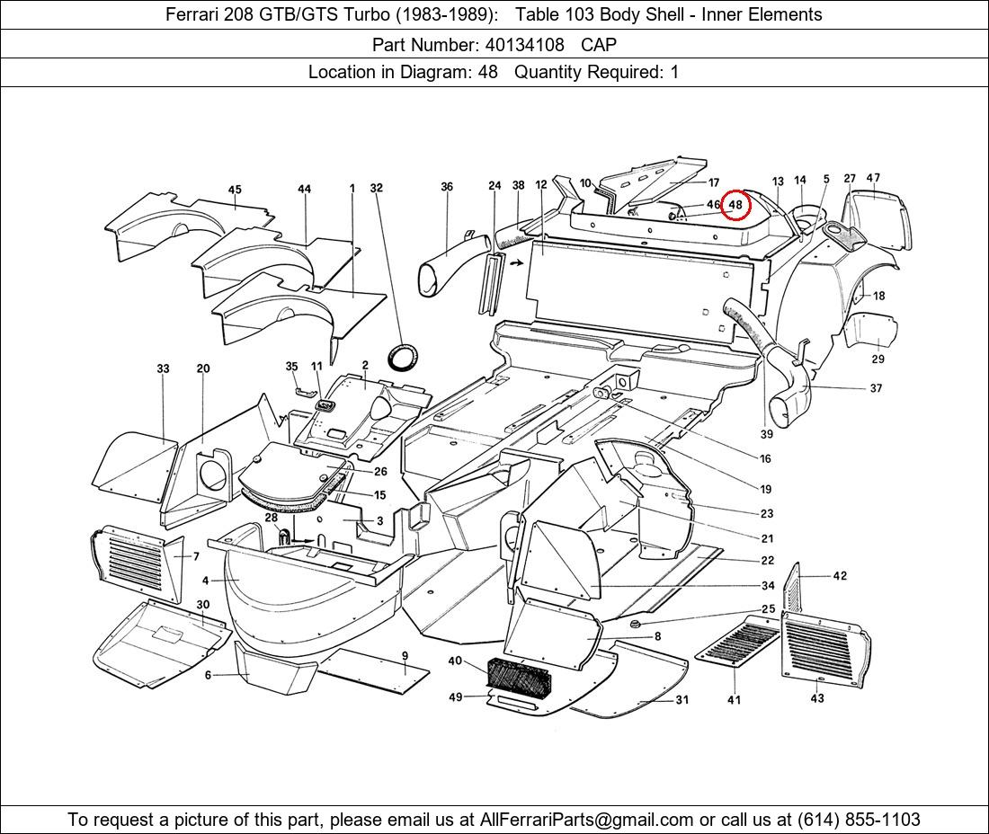 Ferrari Part 40134108