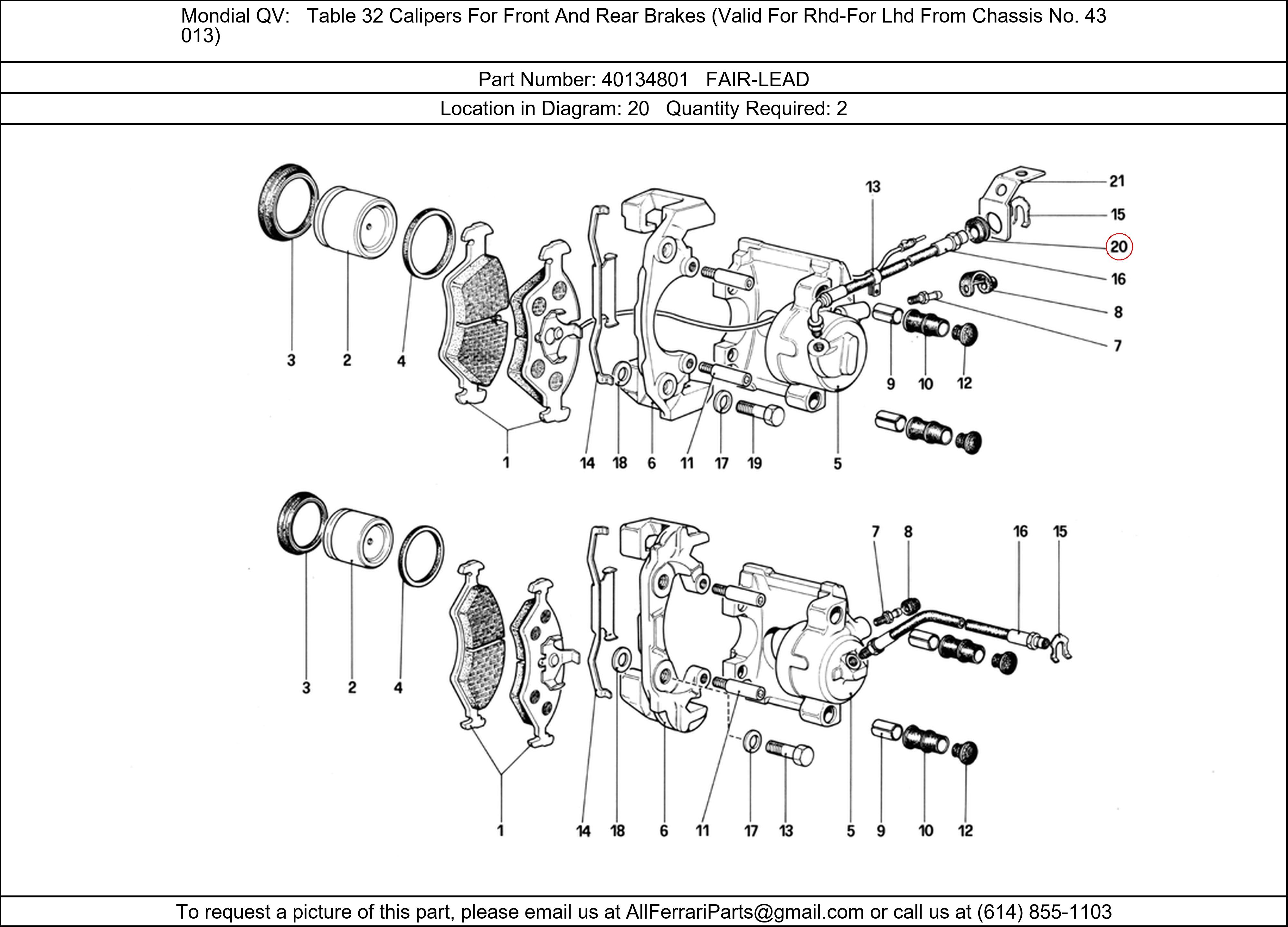 Ferrari Part 40134801