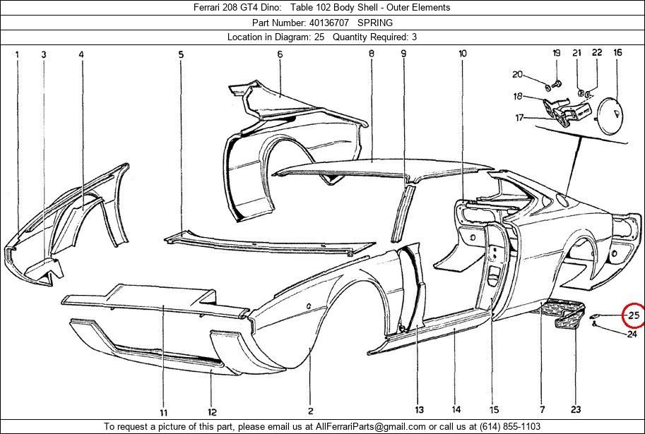 Ferrari Part 40136707