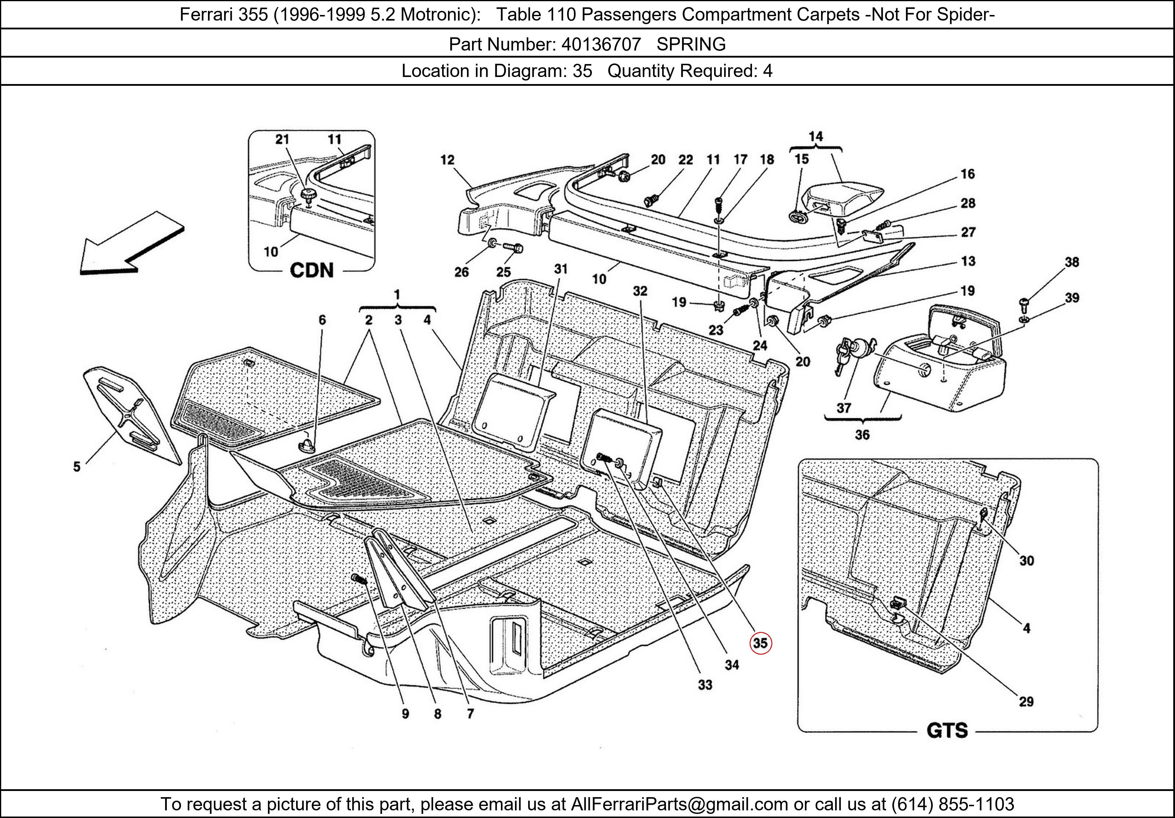 Ferrari Part 40136707