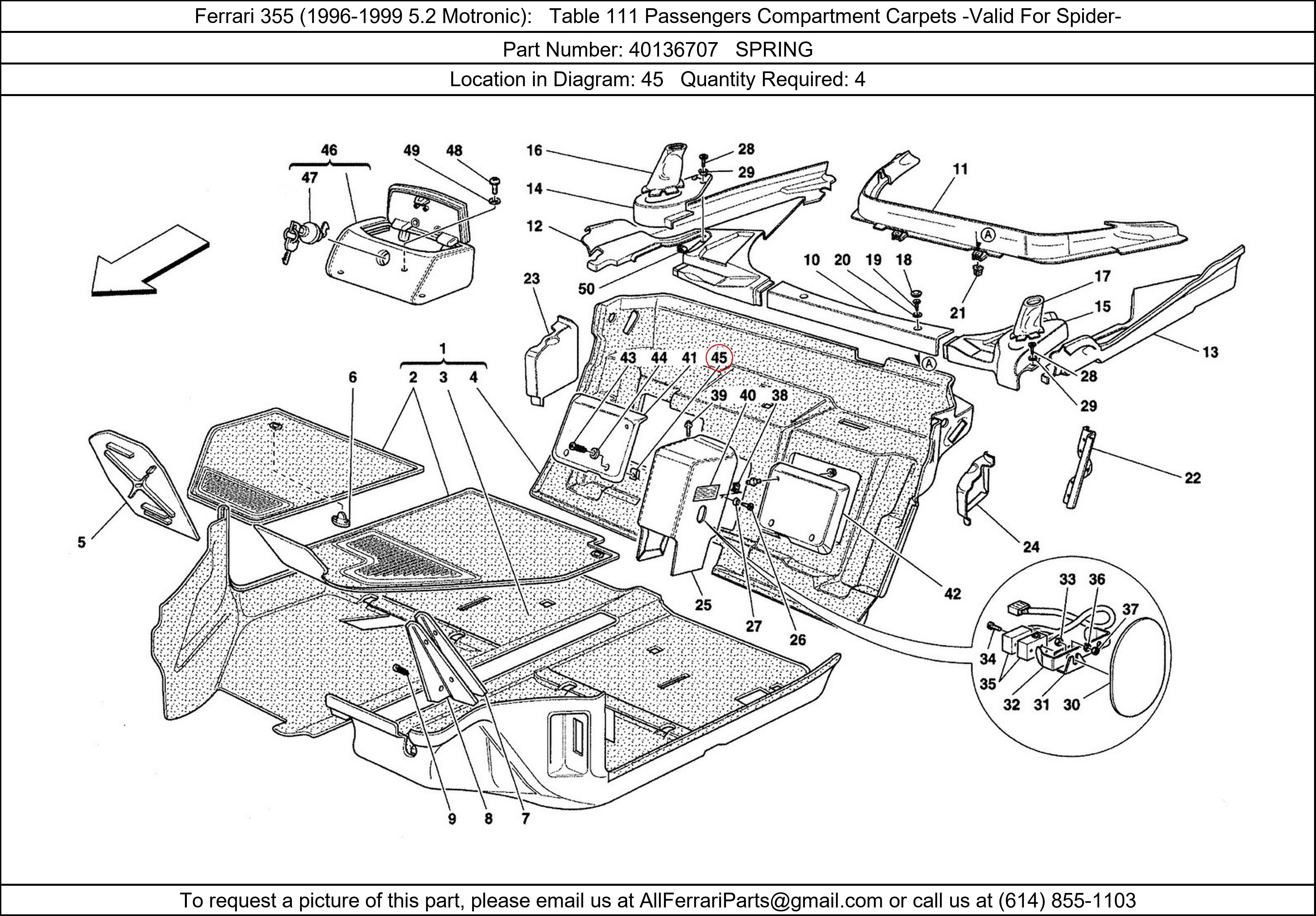 Ferrari Part 40136707