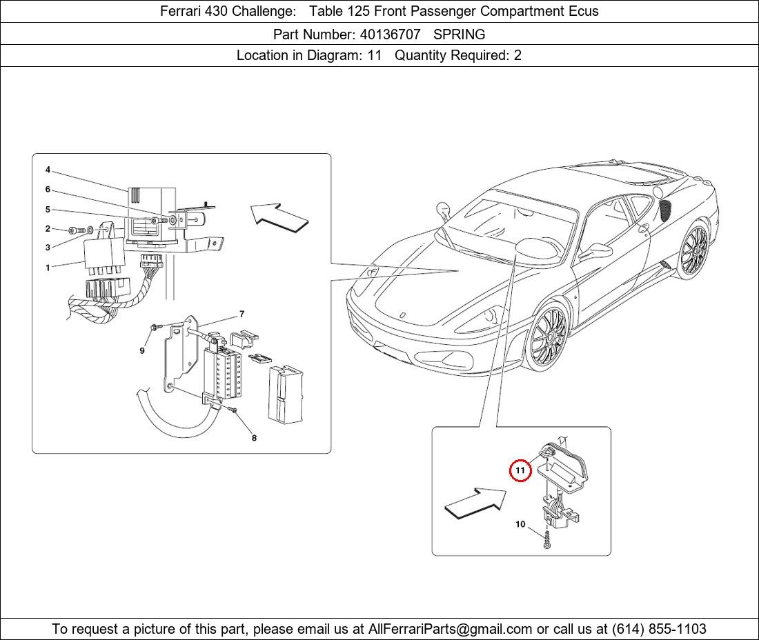 Ferrari Part 40136707