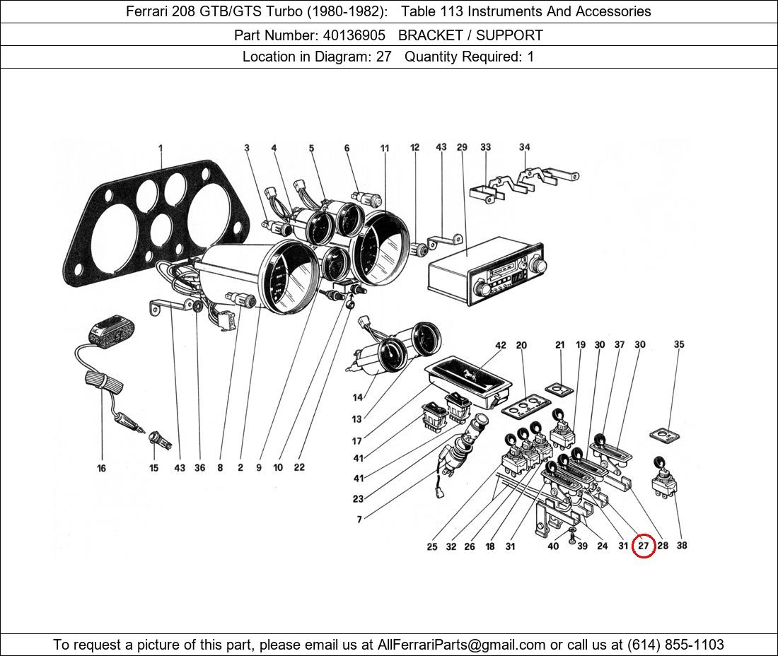 Ferrari Part 40136905