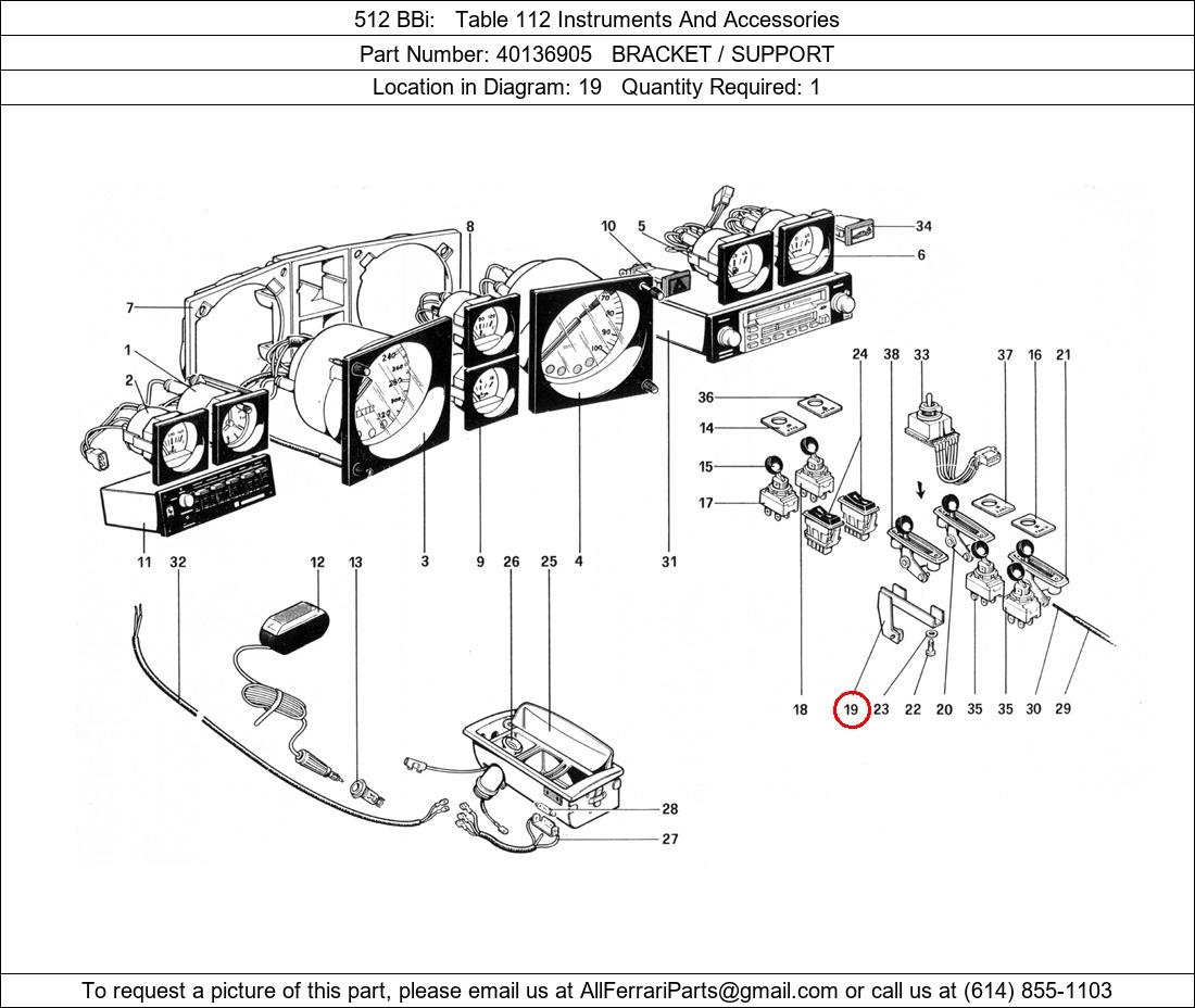 Ferrari Part 40136905