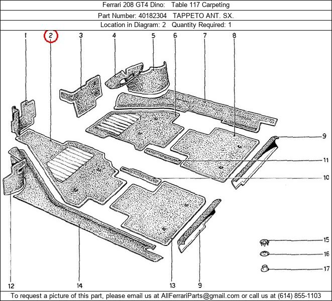 Ferrari Part 40182304