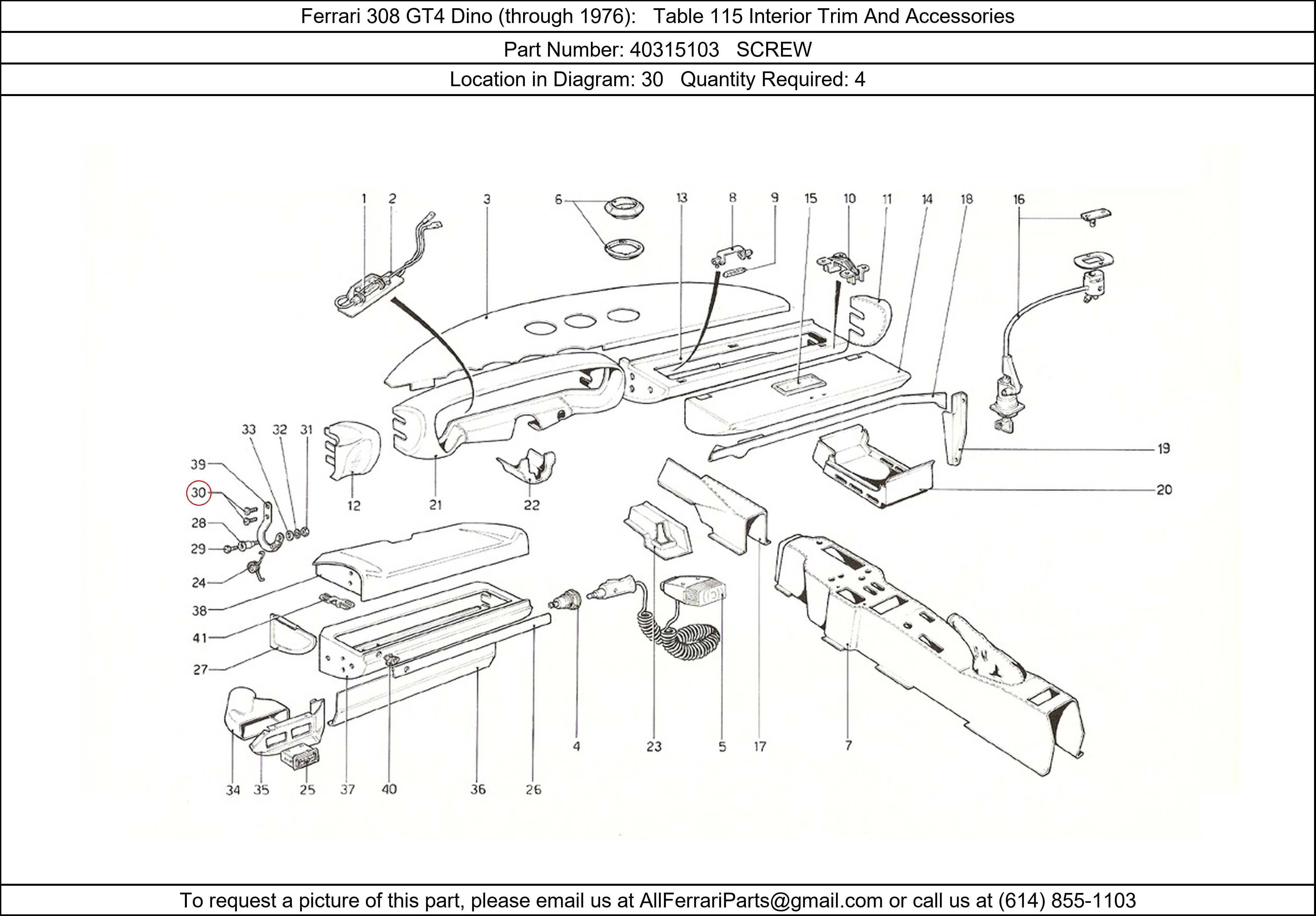 Ferrari Part 40315103