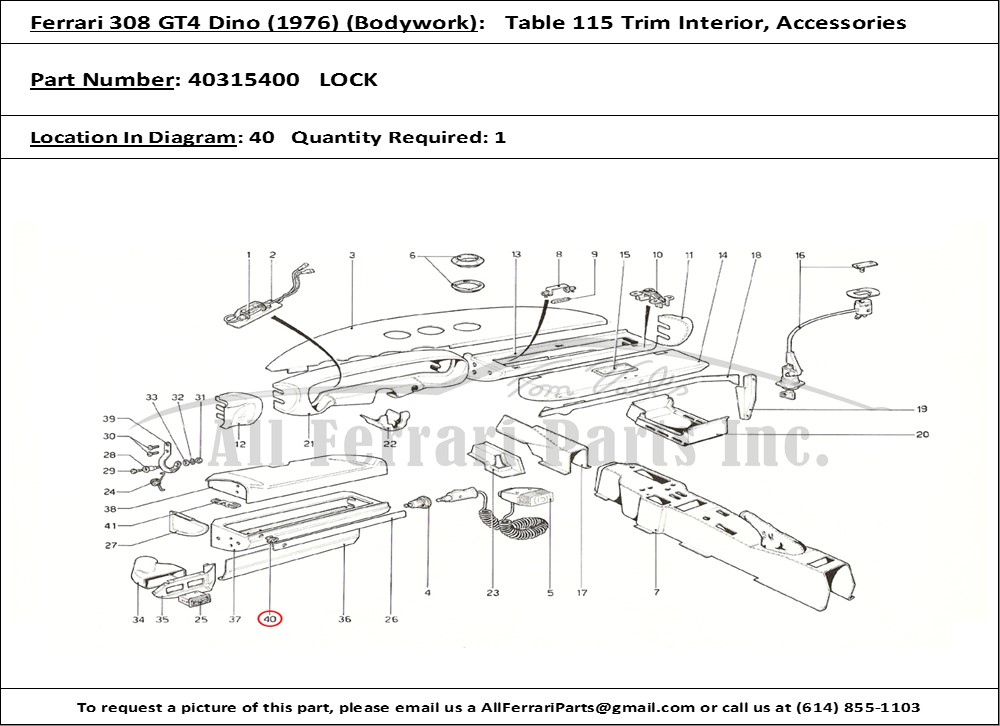 Ferrari Part 40315400