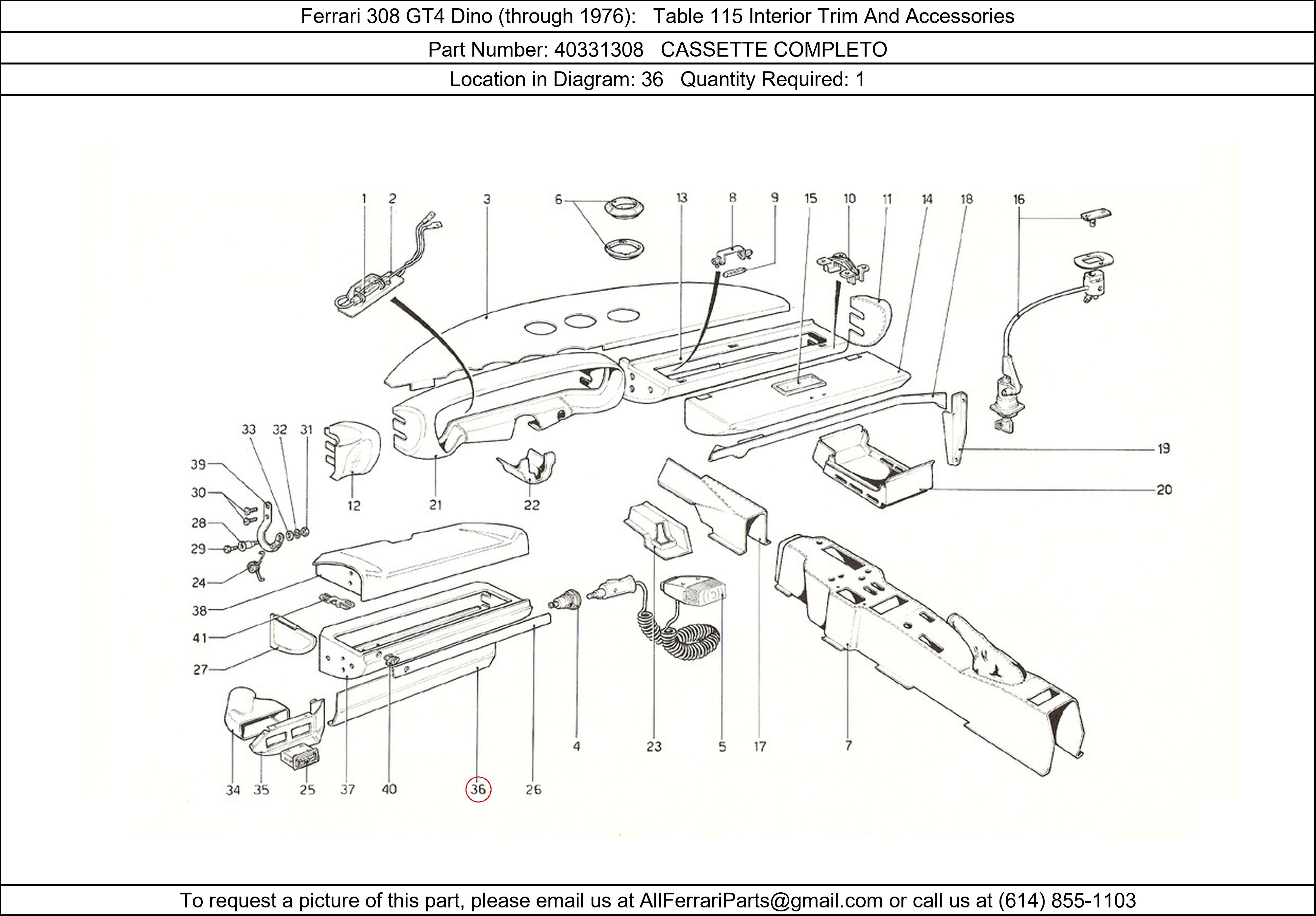 Ferrari Part 40331308