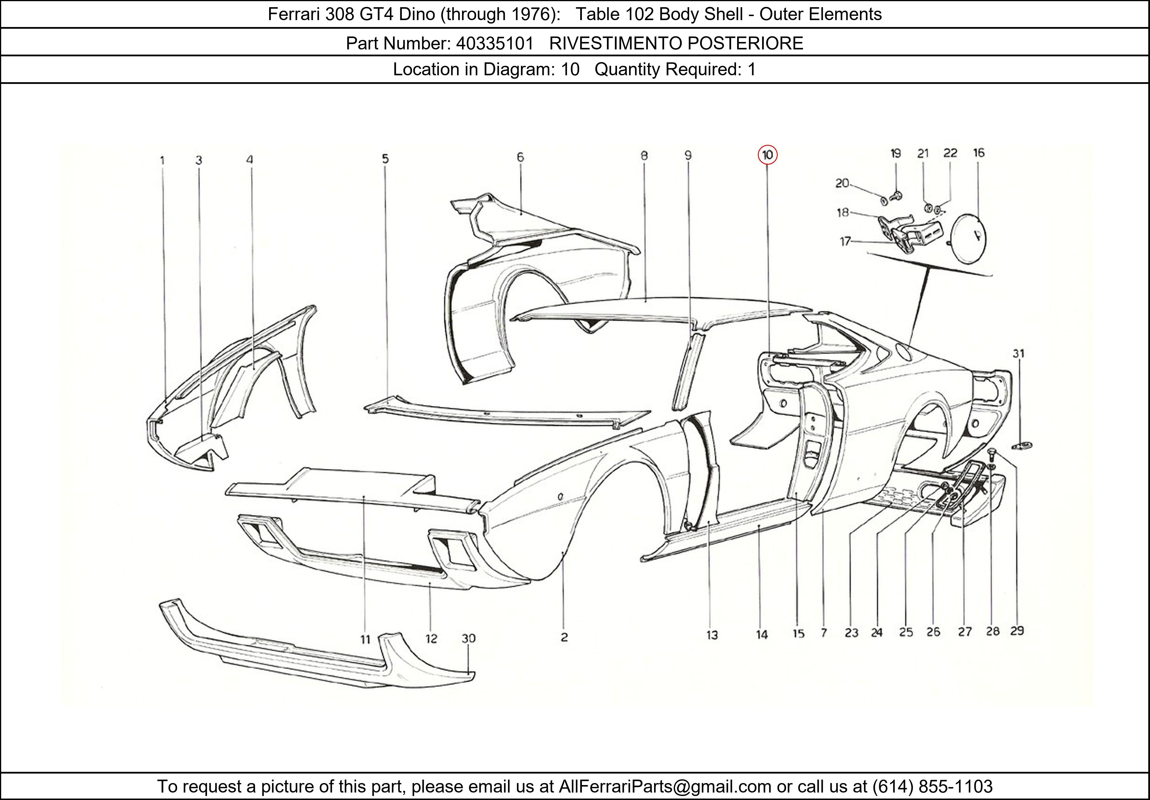 Ferrari Part 40335101