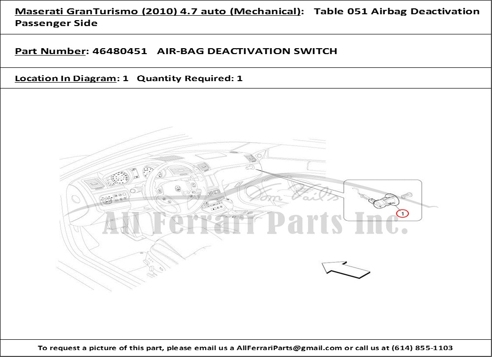Ferrari Part 46480451
