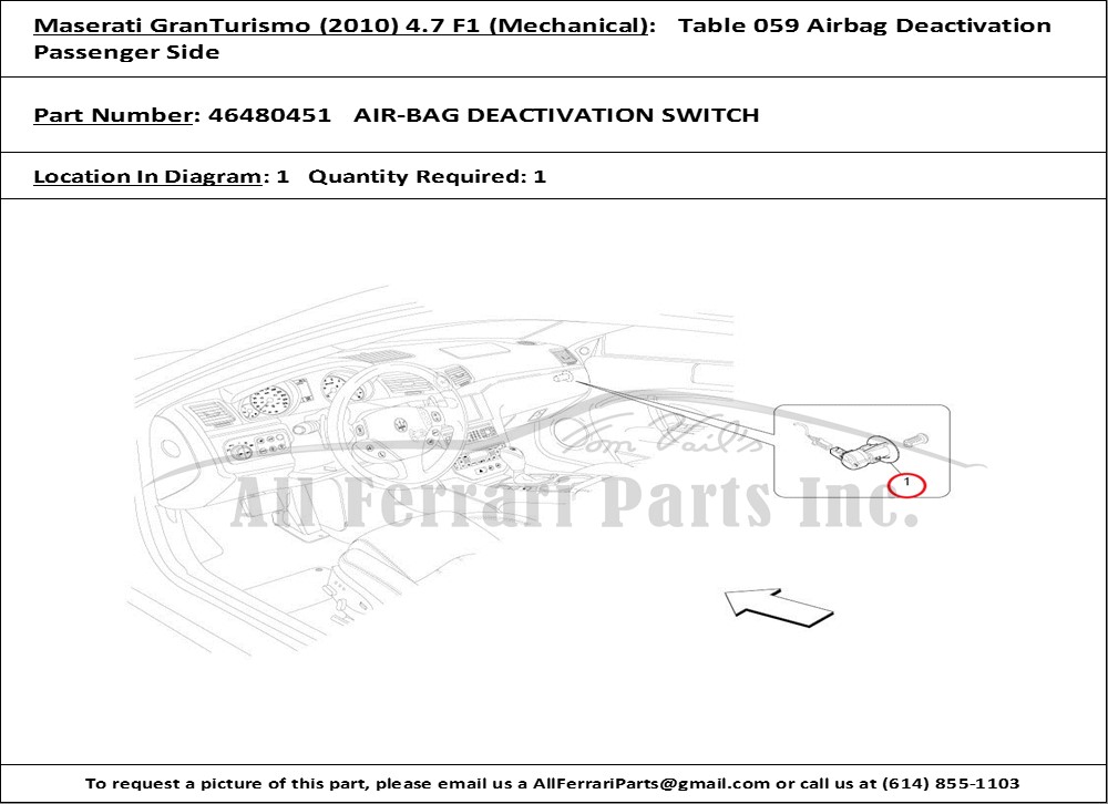Ferrari Part 46480451