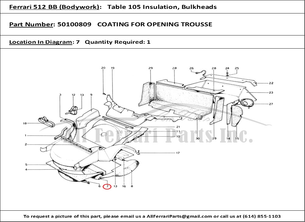 Ferrari Part 50100809