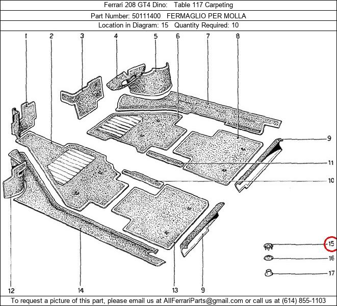 Ferrari Part 50111400