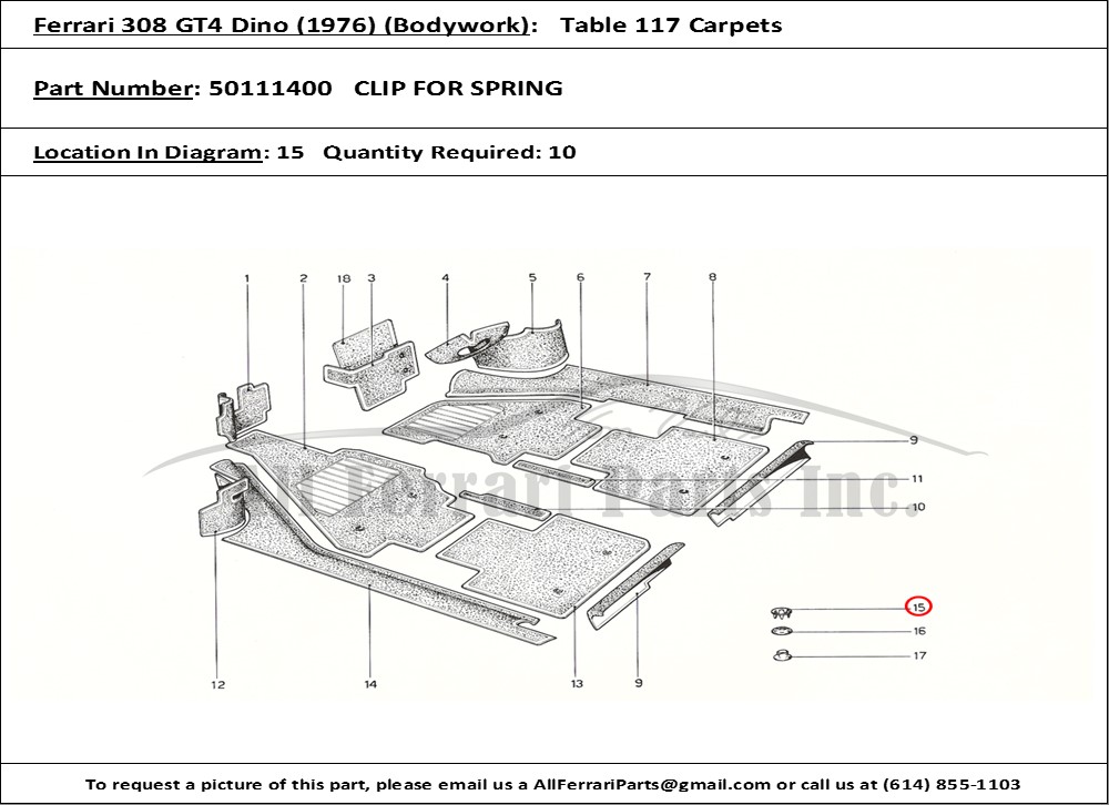 Ferrari Part 50111400